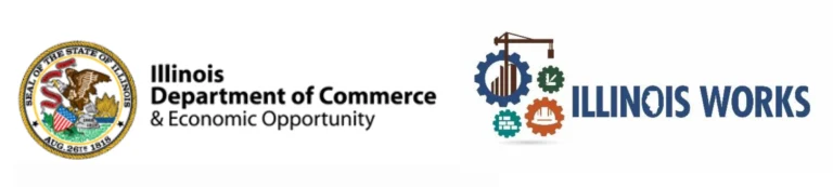 Illinois Department of Commerce and Illinois Works logo